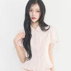 ILLIGO Sarah puff blouse pink