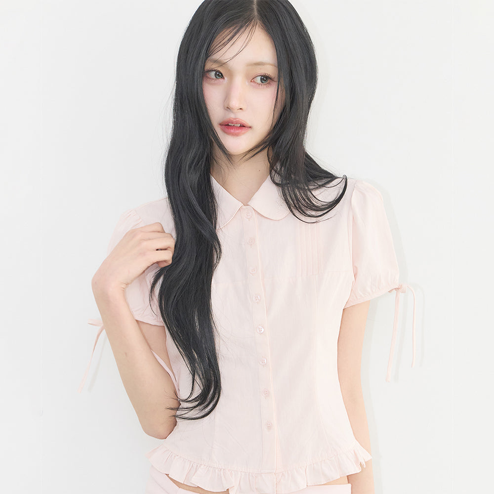 ILLIGO Sarah puff blouse pink