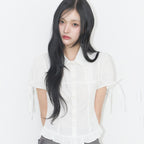 ILLIGO Sarah puff blouse white