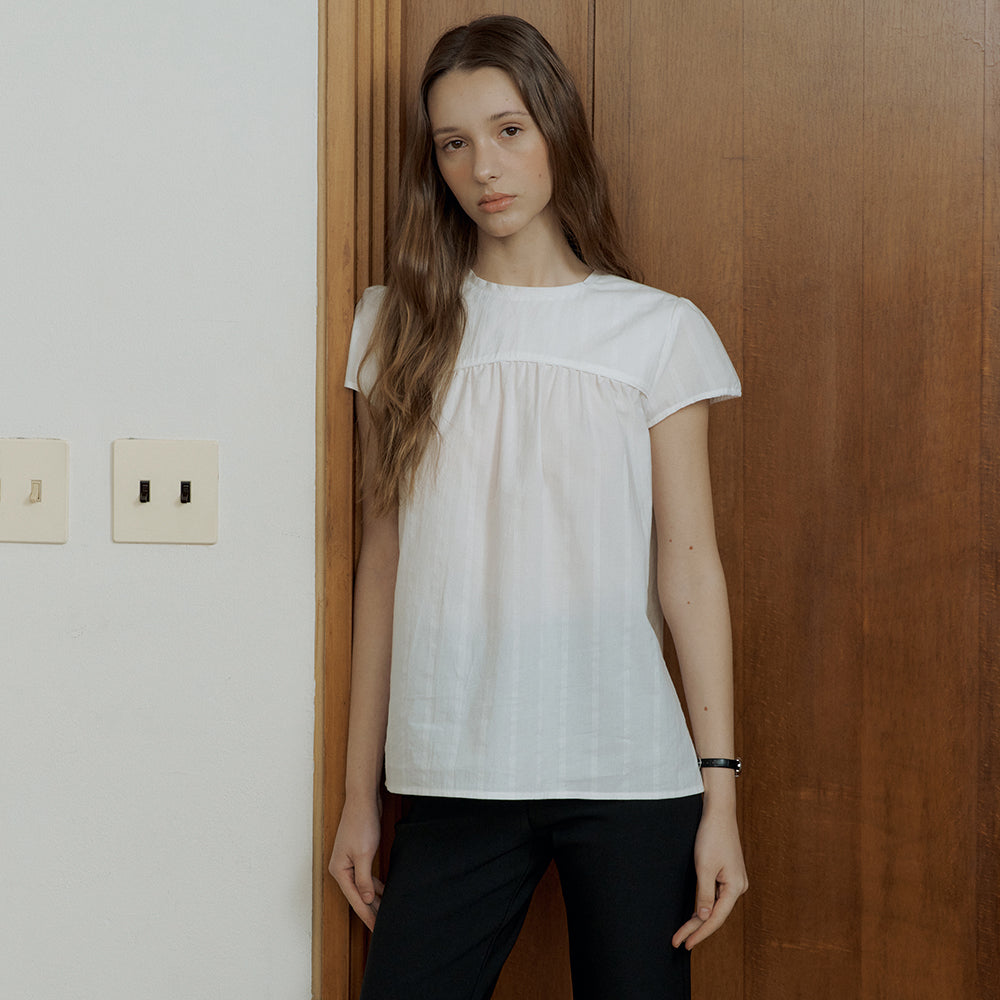 OCTETTE [Wear Aloha] [2nd] DAYS COTTON BLOUSE_WHITE