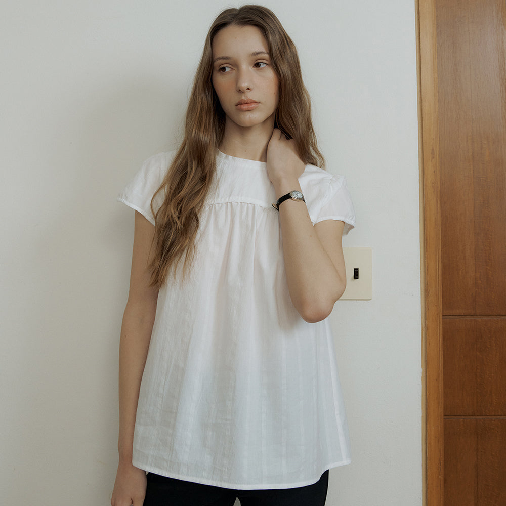 OCTETTE [Wear Aloha] [2nd] DAYS COTTON BLOUSE_WHITE