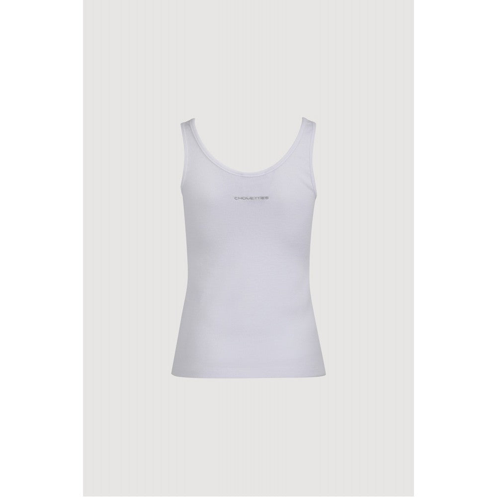 LUCKY CHOUETTE [CASPER X CHOUETTIES] Casper Graphic Sleeveless T-Shirt (white) LATAX26960WHX