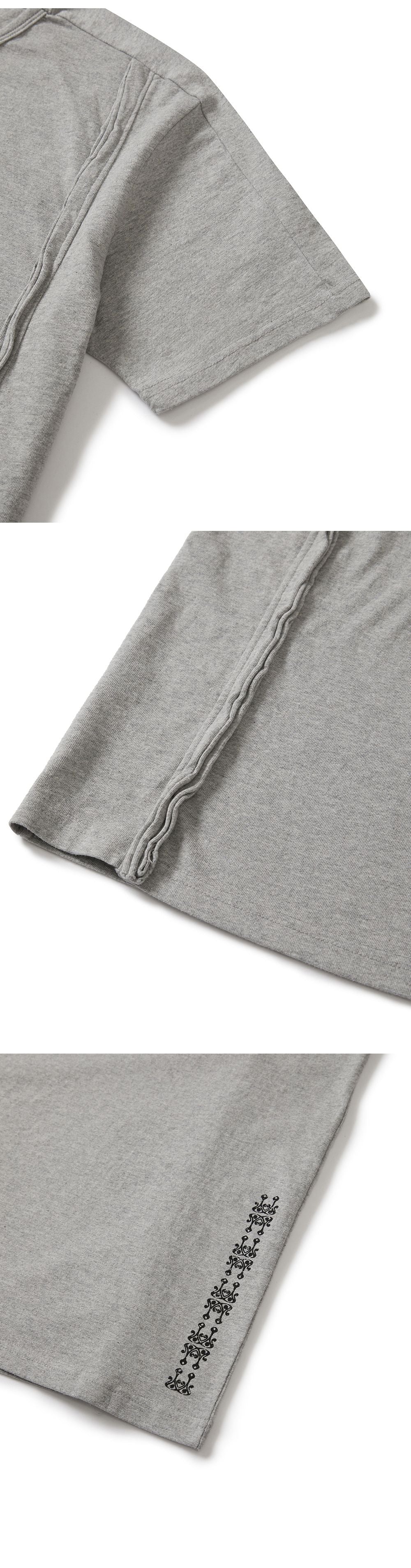 karactor Fiddlehead half T-shirts / Melange gray