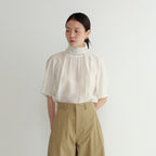 YE Rugby Back Tie Blouse - Oat