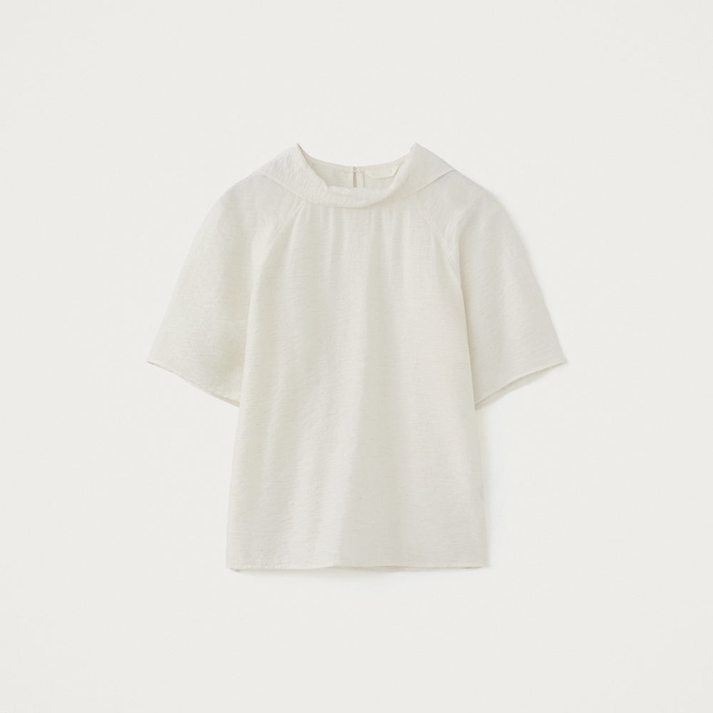 YE Rugby Back Tie Blouse - Oat