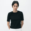 EMKM [1st reorder] Minimal cotton short sleeve t-shirt_BLACK