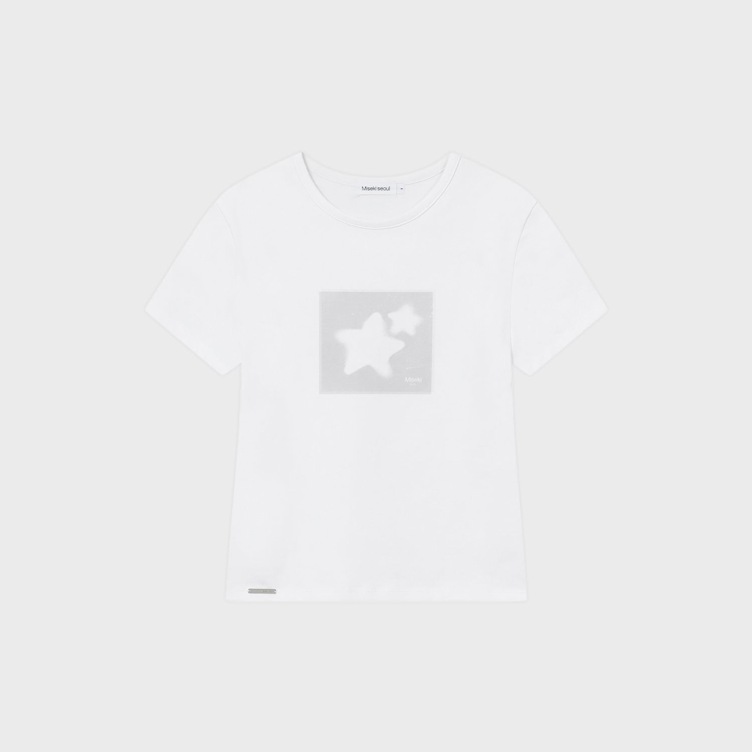 MISEKI SEOUL Midnight stars fitted short sleeve WHITE