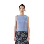 poko.fosca BOAT NECK SLEEVELESS (BLUE)
