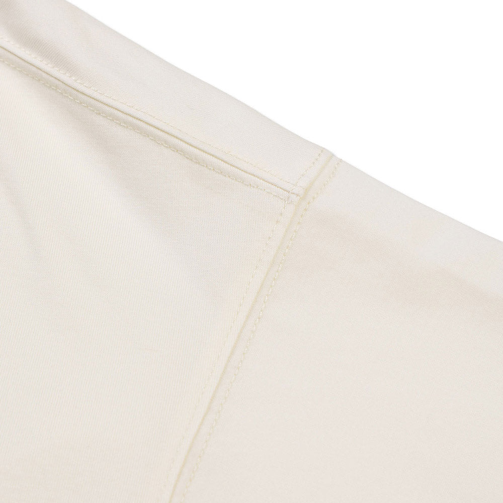 MICHIKO LONDON KOSHINO Silky Textured Cotton Tee Cream ivory (2 type)