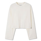 MICHIKO LONDON KOSHINO Silky Textured Cotton Tee Cream ivory (2 type)