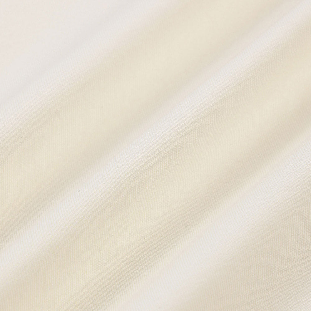 MICHIKO LONDON KOSHINO Silky Textured Cotton Tee Cream ivory (2 type)