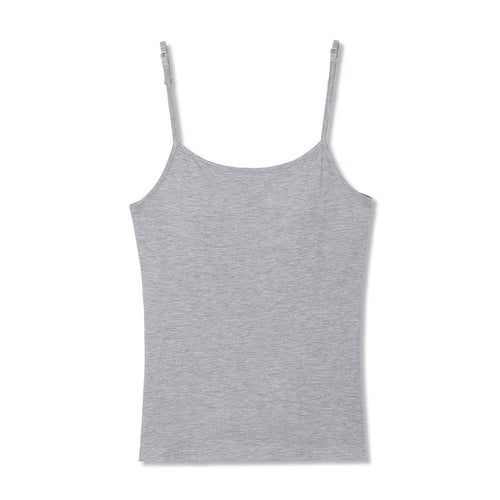 MICHIKO LONDON KOSHINO (Cap built in) Basic Modal Sleeveless Melange gray