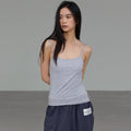MICHIKO LONDON KOSHINO (Cap built in) Basic Modal Sleeveless Melange gray