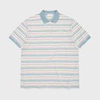 COVERNAT WOMAN [Choi Yunji wearing] Women’s collar striped t-shirt dusty blue