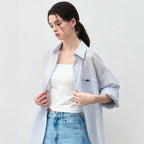 BASIKA Airy striped shirt_3color