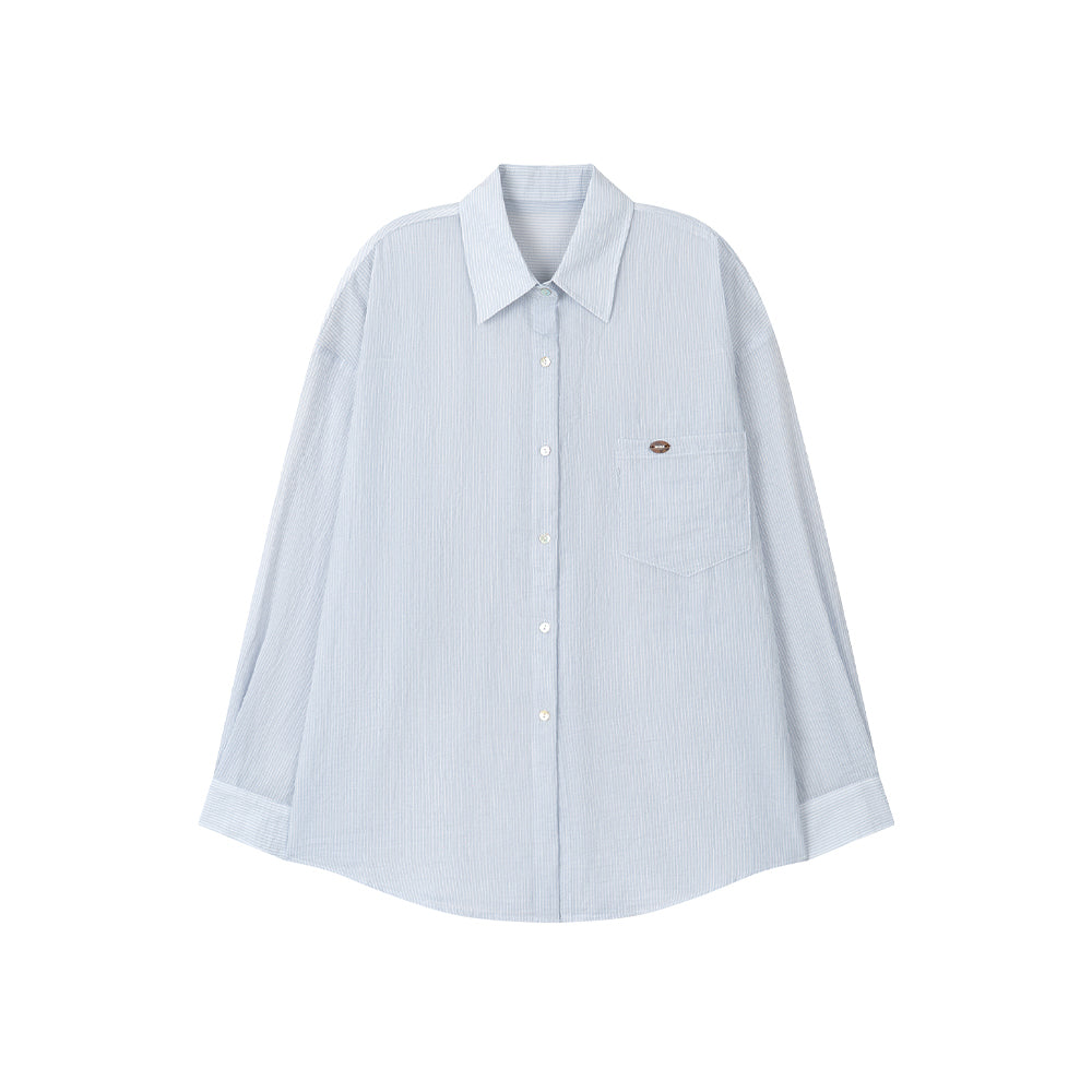 BASIKA Airy striped shirt_3color