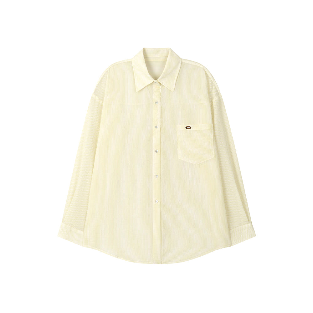 BASIKA Airy striped shirt_3color