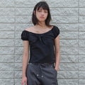 SOMEWHEREBUTTER [2nd] Muet Ribbon Blouse - Black
