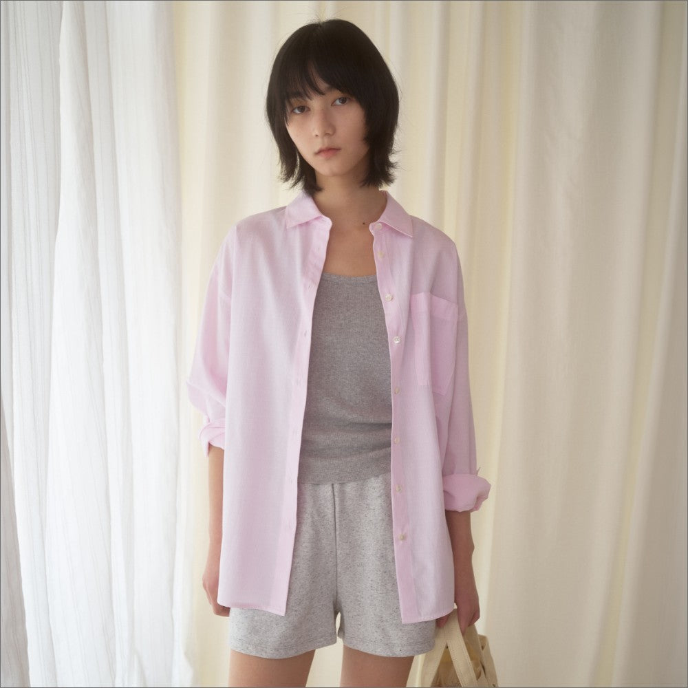 MANGOMANYPLEASE MOOR SUMMER SHIRT_PINK STRIPE