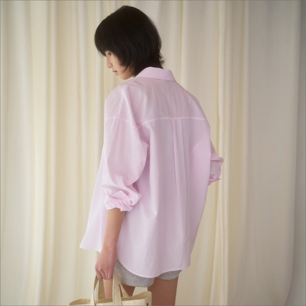 MANGOMANYPLEASE MOOR SUMMER SHIRT_PINK STRIPE