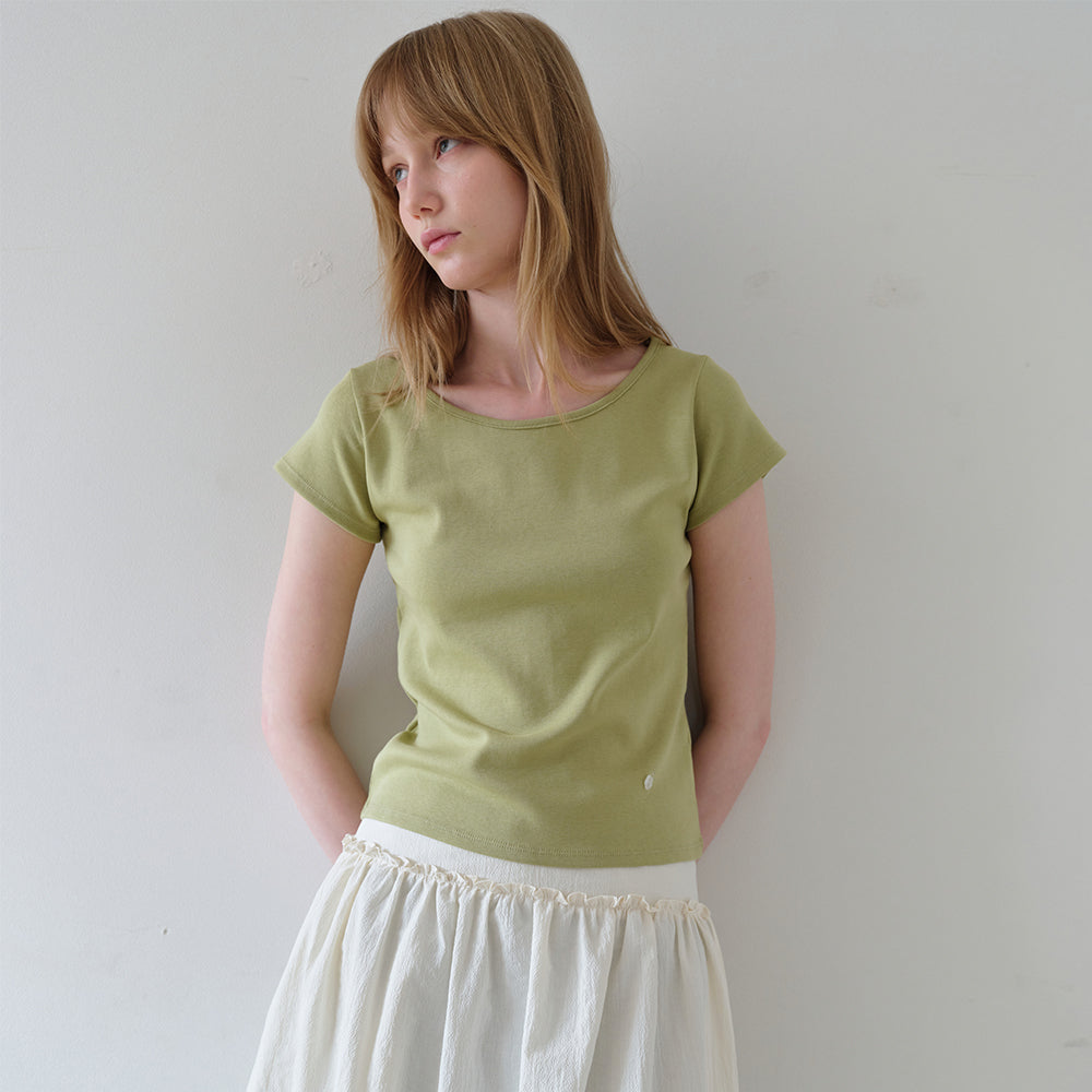 ahwe Logo slim fit t-shirt_Olive
