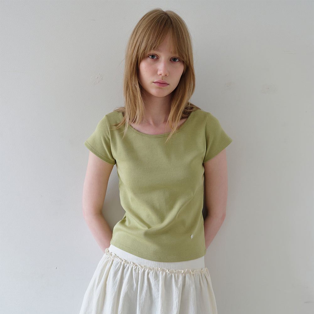 ahwe Logo slim fit t-shirt_Olive