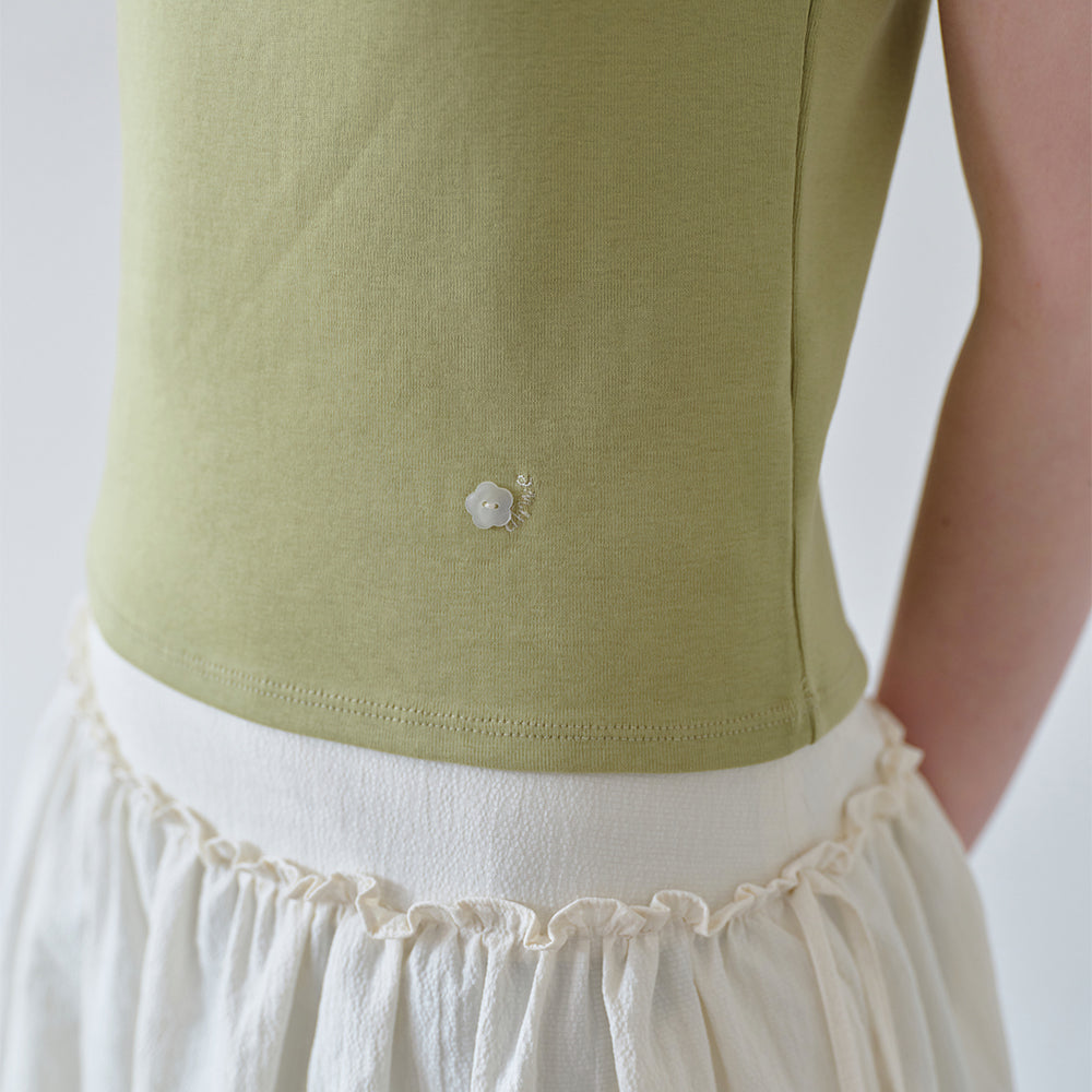 ahwe Logo slim fit t-shirt_Olive
