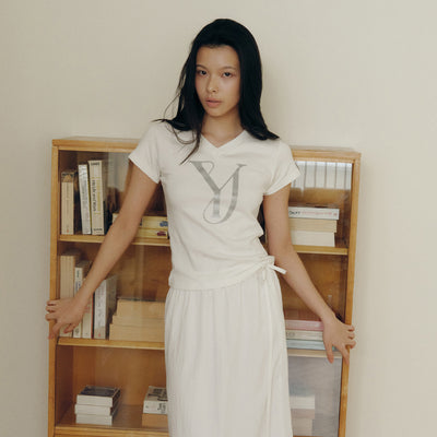 [NEW COLOR] LOGO V NECK TOP (5color,2size)