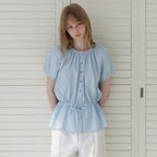 LEMEME Amie Puff Shirring Blouse_2colors