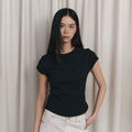 CURETTY C 90S LINE BASIC T-SHIRT_BLACK