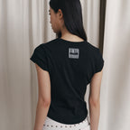 CURETTY C 90S LINE BASIC T-SHIRT_BLACK