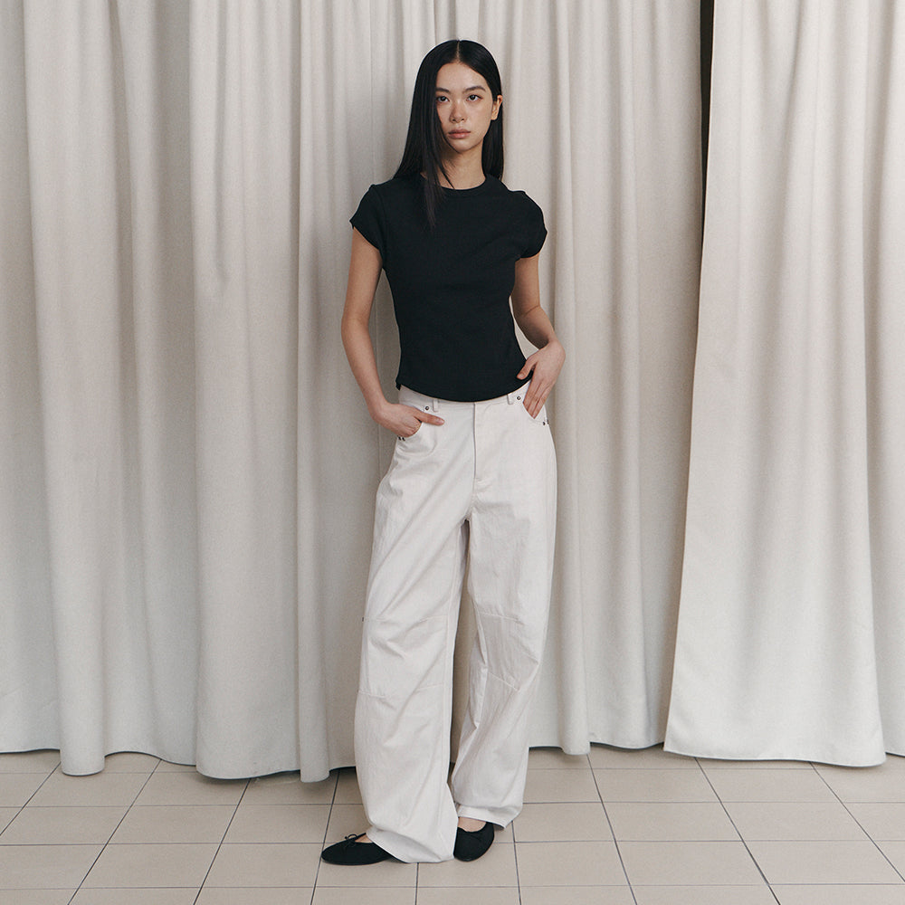 CURETTY C 90S LINE BASIC T-SHIRT_BLACK
