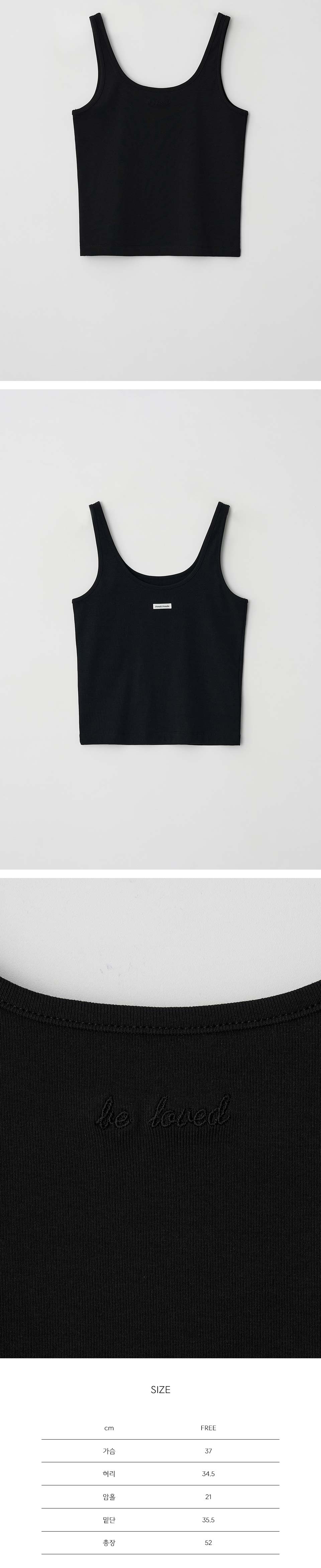 BRENDA BRENDEN SEOUL fresh sleeveless - black