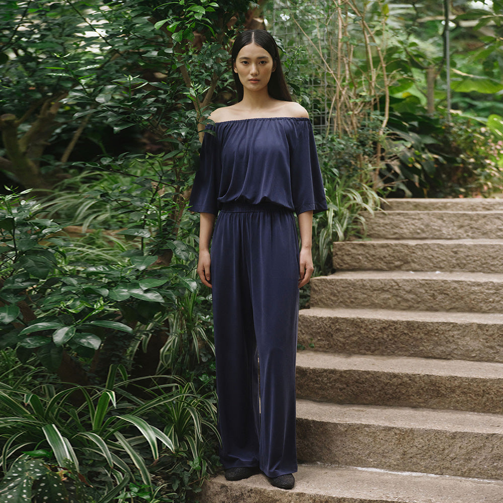 FRONT2LINE FRONT2LINE Vanda Sand Shirring Jumpsuit