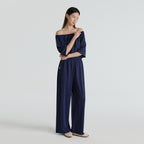 FRONT2LINE FRONT2LINE Vanda Sand Shirring Jumpsuit