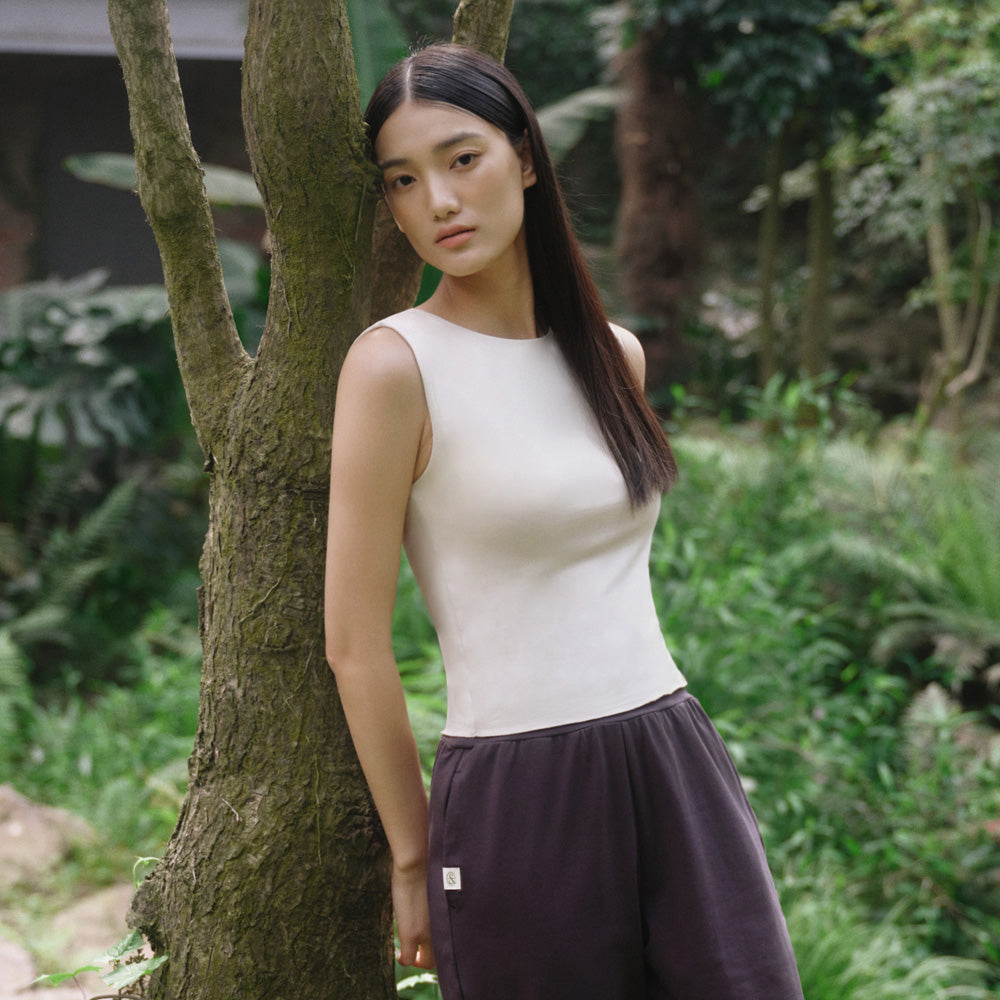 FRONT2LINE Vanda shoulder shirring top