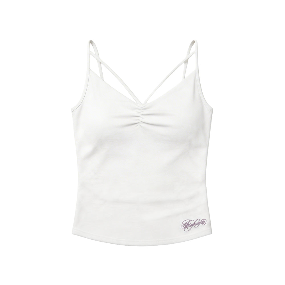BLACKPURPLE Vella Strap Sleeveless_White