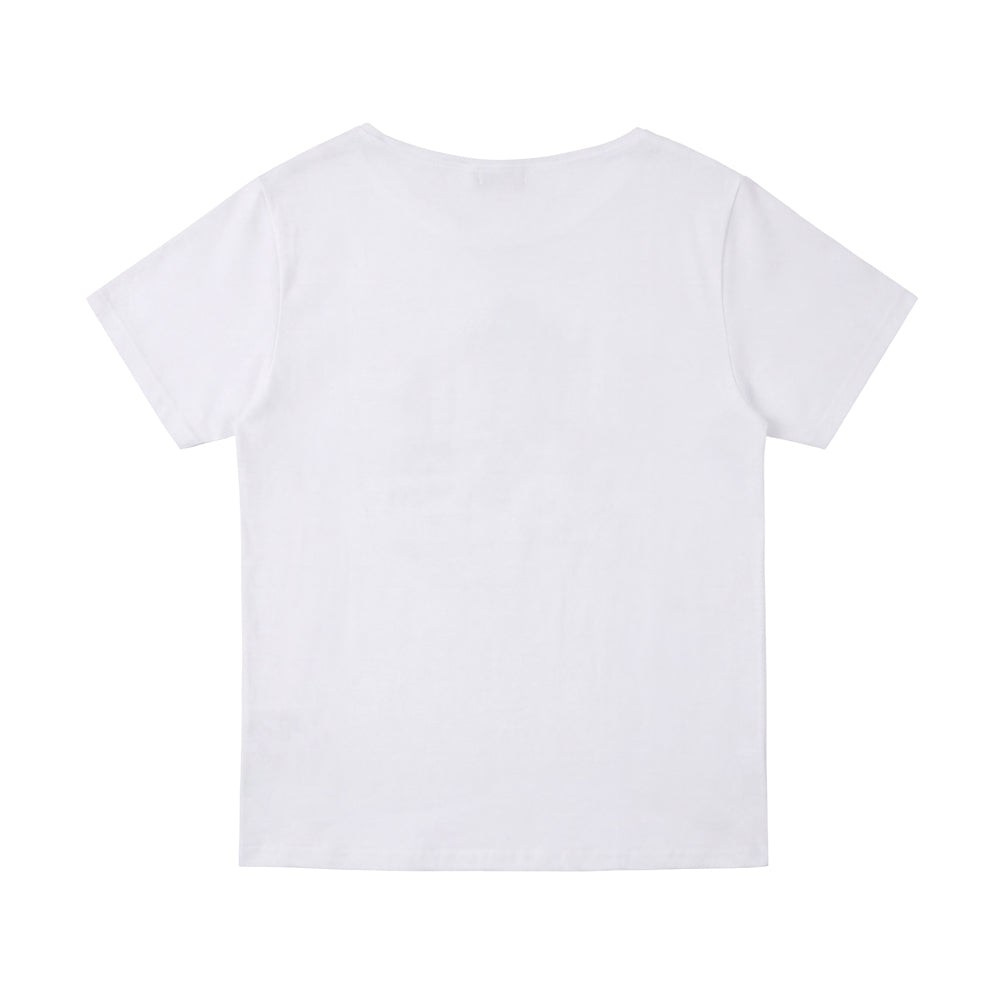 BLACKPURPLE Muse Off-Shoulder Tee_White