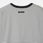 24/7 series USA COTTON 32S/2 MULTI STRIPE TEE WHITE (247)