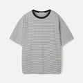 24/7 series USA COTTON 32S/2 MULTI STRIPE TEE WHITE (247)