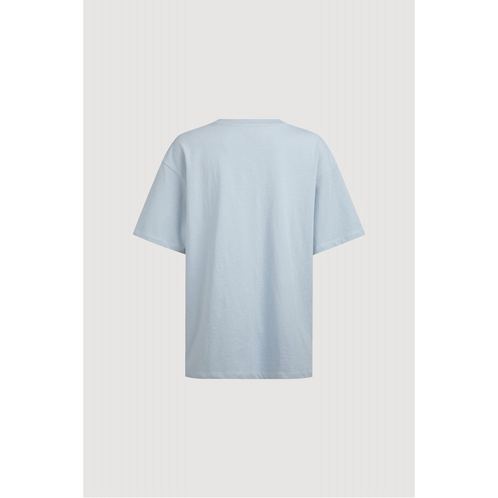LUCKY CHOUETTE [CASPER X CHOUETTIES] Casper Graphic Loose Fit Short Sleeve T-Shirt (light blue) LATAX26900BUL