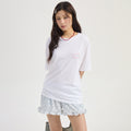 LUCKY CHOUETTE [CASPER X CHOUETTIES] Back Graphic Short Sleeve T-Shirt (white) LATAX26910WHX
