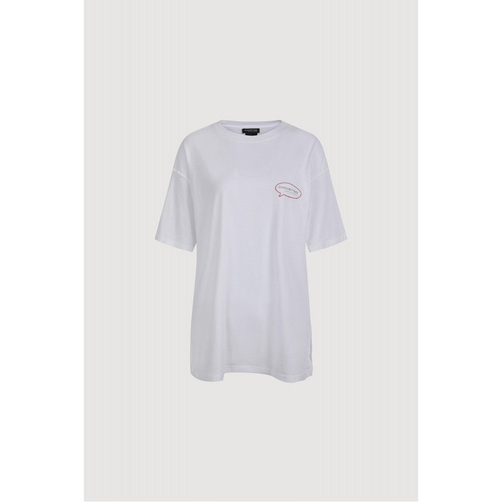 LUCKY CHOUETTE [CASPER X CHOUETTIES] Back Graphic Short Sleeve T-Shirt (white) LATAX26910WHX