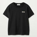 SATUR (W) Supima Basic Crew Neck Short Sleeve T-Shirt Black