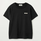 SATUR (W) Supima Basic Crew Neck Short Sleeve T-Shirt Black