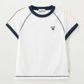 SATUR (W) Lawton Stitch Ringer Short Sleeve T-Shirt White