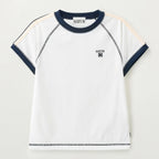 SATUR (W) Lawton Stitch Ringer Short Sleeve T-Shirt White