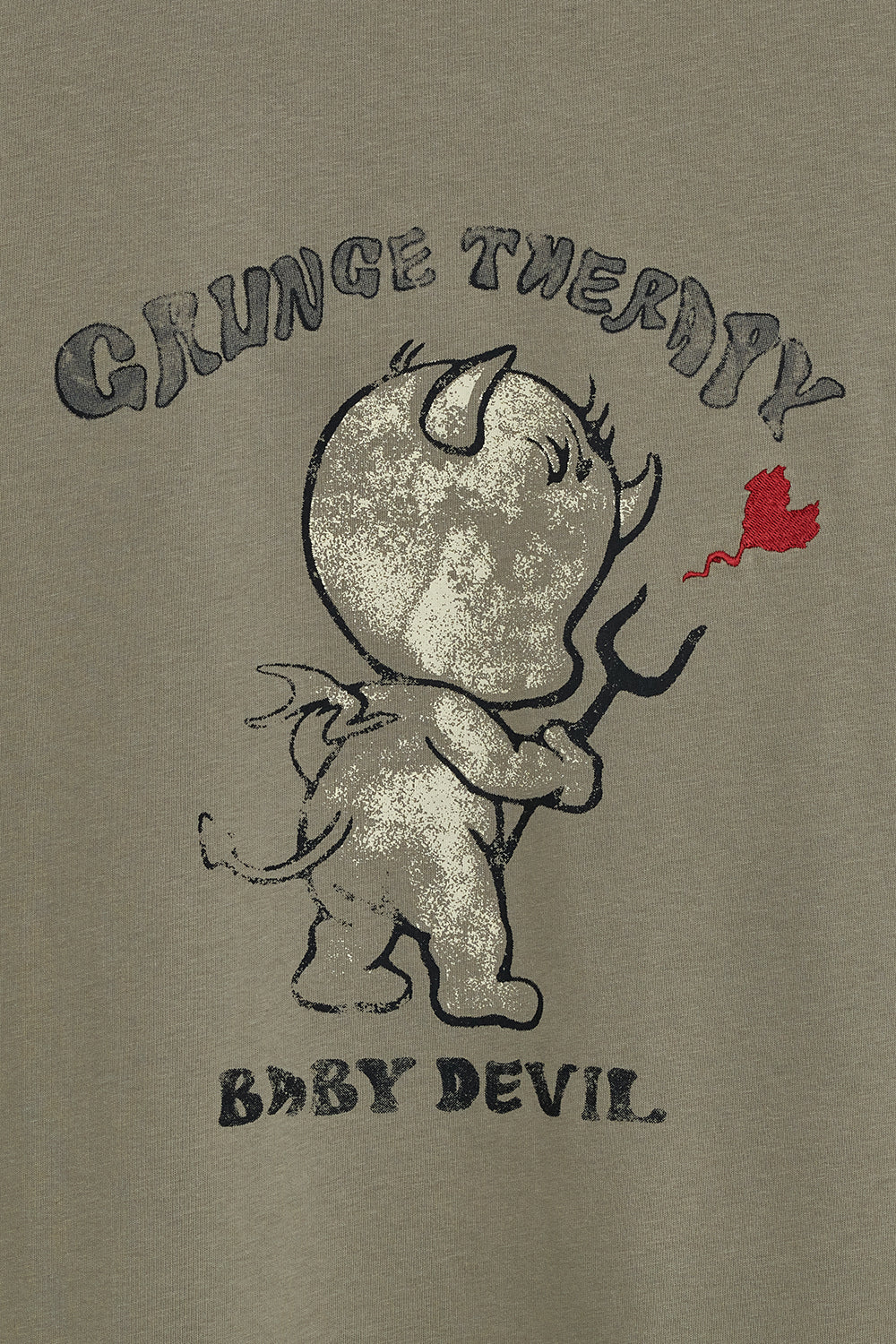 SUNBURNPROJECT BABY DEVIL T-SHIRT, KHAKI