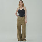 MOTT Halter Button Sleeveless - Charcoal