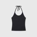 DIVEIN WOMEN HALTER NECK STRAP TOP (BLACK)